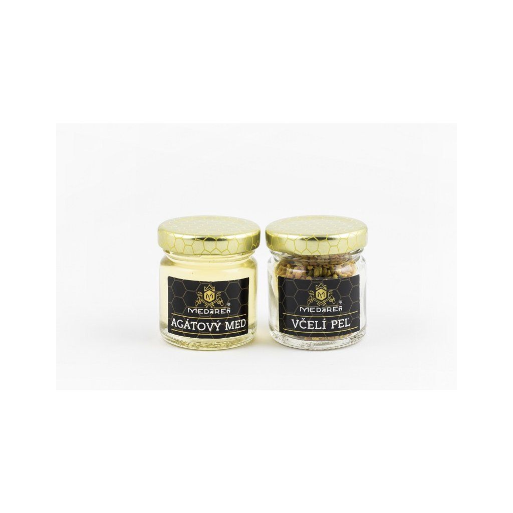Agátový mini med 50g + mini peľ 25g